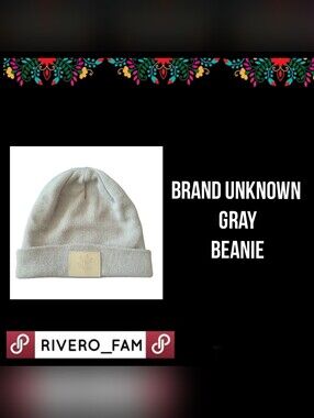 BRAND UNKNOWN |GRAY BEANIE | ONE SIZE